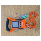 KastKing Fish Scale, WideView Floating Waterproof Digital Scale with No-Puncture Lip Gripper, 2.5 Large LCD Display, 110lb Capacity, Stores up to 9 Weights, Orange BATTERIES INCLUDED, WORKS