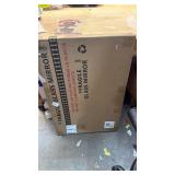 24" x 36" Rectangular Decorative Mirror with Rounded Corners Antique Black - Threshold designed with Studio McGee