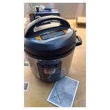 Instant Pot 6qt 9-in-1 Pressure Cooker Bundle: Exclusive Bonus Silicone Pan with Lid, Rice & Multi Cooker, Stainless Steel - Retail: $140