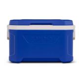 Igloo Latitude 52qt Cooler - Blue: 85-Can Capacity, One-Hand Opening, Cup Holder - Retail: $40