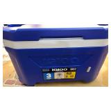 Igloo Latitude 52qt Cooler - Blue: 85-Can Capacity, One-Hand Opening, Cup Holder - Retail: $40