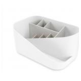 Glam Cosmetic Organizer White Grey