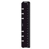 Filofax Personal Black Ruler