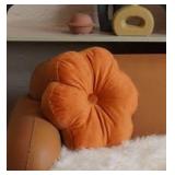 PACK OF 6-Flower shape pillow orange - Retail: $60