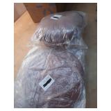 Pack of 2-Flower shape pillows color:dark wine color