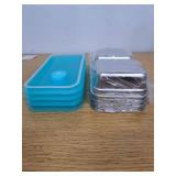 Stainless Steel Snack Containers Stainless Steel Double Compartment Snack Containers with Lids, Reusable Condiment Container-Dishwasher Safe,Travel & Outdoor Camping Food Storage (4)