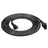 Amazon Basics 10-Foot Extension Cord - 13 Amps, 125V, Black (B075BMVZ2N)