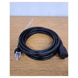 Amazon Basics 10-Foot Extension Cord - 13 Amps, 125V, Black (B075BMVZ2N)