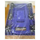 Folding Hand Truck 500lbs, Portable Heavy Duty Dolly Cart, 6 Wheels Collapsible Luggage Cart with 2 Elastic Ropes - Compact Trolley Cart for Easy Moving - Ideal Hand Cart for Travel and More