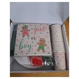 Christmas Gingerbread Gender Reveal Decorations