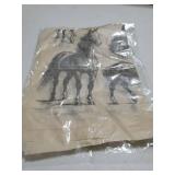 4PCS Horse Underglaze Paper Transfer Animal Transfer Paper for Clay Ceramic Porcelain Under Glaze Transfers for Pottery Enamel Decals Black Underglaze Decal Papers 14.6x20.5in - Retail: $9