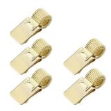 Pen Clipboard Holder Metal Pencil Holder Clips Adjustable Pen Clip Organizer for Notebook Golden 3PCS - Retail: $10