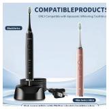 Charger for AquaSonic Electric Toothbrush, Replacement Charger Base for Aqua Sonic Black/Vibe Series Electric Toothbrush, Waterproof (Black) - Retail: $15