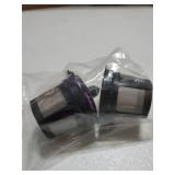 Reusable K Cups for Keurig K Elite, K Classic, K Compact, K Latte, K Duo and All 2.0 & 1.0 Coffee Makers, 2 Pack K Cup Coffee Filters - Black - Retail: $9