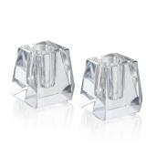 2-Pack Crystal Single Pen Holder for Desk, 1.8 Fancy Fountain Pen Stand, Glass Feather Pencil Holder for Office Desktop Decoration, Gift for Man Woman Students Teachers Father Boyfriend - Retail: $15"