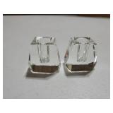 2-Pack Crystal Single Pen Holder for Desk, 1.8 Fancy Fountain Pen Stand, Glass Feather Pencil Holder for Office Desktop Decoration, Gift for Man Woman Students Teachers Father Boyfriend - Retail: $15"