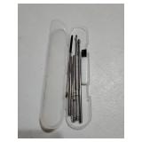 7 Pcs Ear Pick Earwax Removal Kit, BetyBedy Ear Cleansing Tool Set, Ear Curette Ear Wax Remover Tool with Cleaning Brush and Storage Box, Sliver - Retail: $4