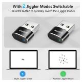 Mouse Jiggler Undetectable Mouse Jiggers USB Mouse Mover with Switch Button, Automatic Mouse Wiggler with 2 Jiggle Modes, Mouse Mover Device, Plug & Play, Keep Computer/Laptop Awake, Black - Retail: $