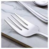 Stainless Steel Large Serving Fork Set, 9.5-inch Big Serving Fork for Party, Banquet, Buffet, Dishwasher Safe, Set of 3 - Retail: $10