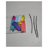 Card Holder for Yoto Cards with 3 Ring Loops, 10 Pcs Reusable Card Top Holders for Yoto Cards Display Storage, Card Holders on Keyring for Travel, Kid Gift, Accessories Card Display Organizer - Retail