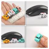 Mini Race Track Car Adventure Replacement Car Toys, Car Adventure Toys Accessories, Preschool Educational Toy Vehicle, Parent-Child Interactive Racing Kids Toy (1.2 x 0.7 x 0.8 Inch)