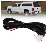 3 pin Leer Truck Cap Wiring Harness with Fuse Box Tag for Leer Camper Shell Truck Cap Wiring, Power for 3rd Brake Light/Dome Light Trailer Lights Converter Adaptor Kit - Retail: $15