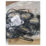 50FT Outdoor String Lights Waterproof, 2700K Bright LED Patio Lights with 27 ST38 Shatterproof Vintage Bulbs, Retro Connectable Edison String Lights for Outside, Garden, Balcony, Porch - Retail: $25