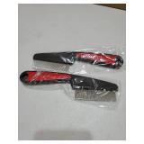 2 Pieces Stainless Steel Fine & Wide Tooth Comb, High Strength Teeth Hair Combs, Professional Dandruff Combs Grooming Tool (two different style) - Retail: $7