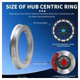 Universal Hub Centric Ring, 73.1 mm OD to 56.1 mm ID Centerbore, Aluminum Alloy Wheels Center Shaft Shock Absorbing Hubrings, Hub Adapter Rings Compatible with Most Vehicles, Pack of 4