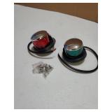 Boat Navigation Light Red and Green LED Marine Navigation Boat Bow Light for Pontoon and Small Boat (Silver) - Retail: $26