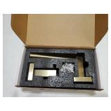 Gold Toilet Paper Holder, Brushed Brass Toilet Roll Holder, Double Post Pivoting Modern Tissue Hanger Wall Mount for Bathroom Toilet Kitchen Stainless Steel - Retail: $20