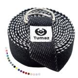 Yoga Strap/Stretch Bands with Extra Safe Adjustable D-Ring Buckle, Durable and Comfy Delicate Texture - Best for Daily Stretching, Physical Therapy, Fitness (black) - Retail: $8