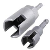 2 Pack Power Wing Nut Driver Set (2 Size 12mm,19mm) Wing Nut Drill Bit Socket Wrench Tool Set with 1/4 Quick Connect Hex Shank for Panel Nuts C Hook Bolts Eye Screws Q-Hanger - Retail: $8