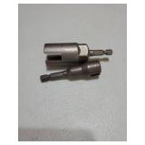 2 Pack Power Wing Nut Driver Set (2 Size 12mm,19mm) Wing Nut Drill Bit Socket Wrench Tool Set with 1/4 Quick Connect Hex Shank for Panel Nuts C Hook Bolts Eye Screws Q-Hanger - Retail: $8