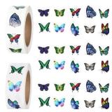 Butterfly Stickers for Water Bottles, Laptop, Scrapbook, Junk Journaling. Cute Aesthetic Vinyl Sticker Sheets Crafts for Waterproof Journal, Phone, DIY Decoration