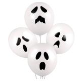 1 bag Ghost Balloons 12 Inch Halloween Latex Balloon Arch Scary Halloween Party Decorations Ghost Party Favors