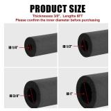 Pipe Insulation Foam Tube - Foam Pipe Insulation for Pipe Freeze Protection and Sharp Edge Protection 1/2 ID x 3/8" THK x 6FT - Retail: $8"