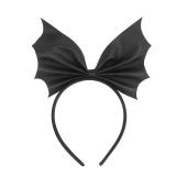 Halloween Bat Headband, Black Bat Wing Hair Bow Hairband, Festival Masquerade Party Decoration Role Play Headwear for Women - Retail: $8