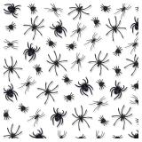 Realistic Plastic Spiders 4 Sizes Black Small Spiders Mini Fake Spider Toys for Halloween Prank Prop Home Party Decorations - Retail: $7