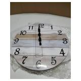 Wall Clock Silent Non Ticking Wall Clocks Battery Operated, Rustic Coastal Country Clock Decorative for Bathroom Kitchen(10 Inch) - Retail: $20
