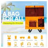 Mesh Swim Bag Beach Drawstring Backpack, Waterproof Gym Bags for Women and Men, Large Pool Bag Swimming Gear for Swimmers - Retail: $15