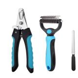 Dog & Cat Pets Nail Clippers and Trimmers - with Safety Guard to Avoid Overcutting, Free Nail File, Razor Sharp Blade - Professional Grooming Tool for Pets - Retail: $8