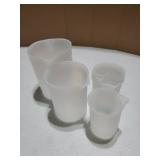 6PCS Silicone Measuring Cups for Melting Chocolate - Silicone Chocolate Melting Cup Set with 100/250/350ml Capacity, Dishwasher Safe, Baking Supplies Accessories for DIY Chocolate Molds - Retail: $9