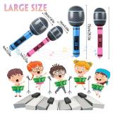2 PCS Inflatable Microphones Large Size Blow up Microphone Toy Inflatable Microphone for 80s 90s Party Decorations - 80s 90s Decorations Supplies Plastic Prop 27.5 Inches (BluePink) - Retail: $9