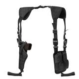 Shoulder Holster, Adjustable Vertical Gun Holster with Double Magazine Pouch, Universal Concealed Carry Holster for Most Kinds of Pistols - Retail: $18