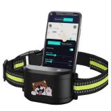 GPS Dog Electronic Fence, Wireless Training Collar- No Subscription Required, Customizable Boundaries via App 3280 FT, IPX7 Waterproof Rechargeable Collar, Smart Training Fence, Automatic Sleep/Wake -