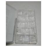 TOMICCA Medium Almond Nail Tips 240pcs, Acrylic Nail Tips Almond Shape, Gel Nail Kit Fake Nails Clear Nails for Nail Extension Art Home DIY Nail Salon 12 Sizes