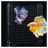 Acrylic Fish Tank Divider,5 Gallon Tank Divider, Adjustment Clear Fish Tank Separator Set with Suction Cups (5gal/5.5gallon) - Retail: $24