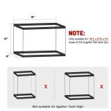 Acrylic Fish Tank Divider,5 Gallon Tank Divider, Adjustment Clear Fish Tank Separator Set with Suction Cups (5gal/5.5gallon) - Retail: $24