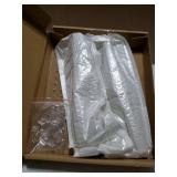 Acrylic Fish Tank Divider,5 Gallon Tank Divider, Adjustment Clear Fish Tank Separator Set with Suction Cups (5gal/5.5gallon) - Retail: $24